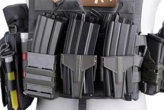 Bolsa intravenosa abierta (MOLLE) para cargadores 5,56 - bronceado