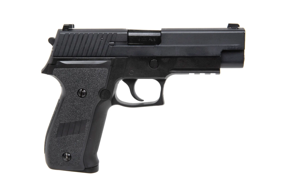 Pistole WE F226 RAIL airsoft černá