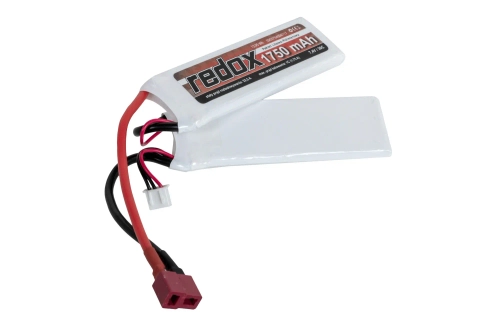 Redox 1750 mAh 7,4 V 30C LiPo-batterij (1+1) Dean