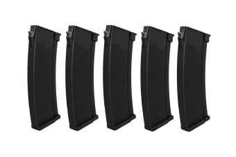 Set of 5 S-Mag magazines for J series - Hi-cap - black