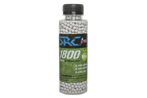 SRC BIO BBs 0.43g bottle 1800 pieces White