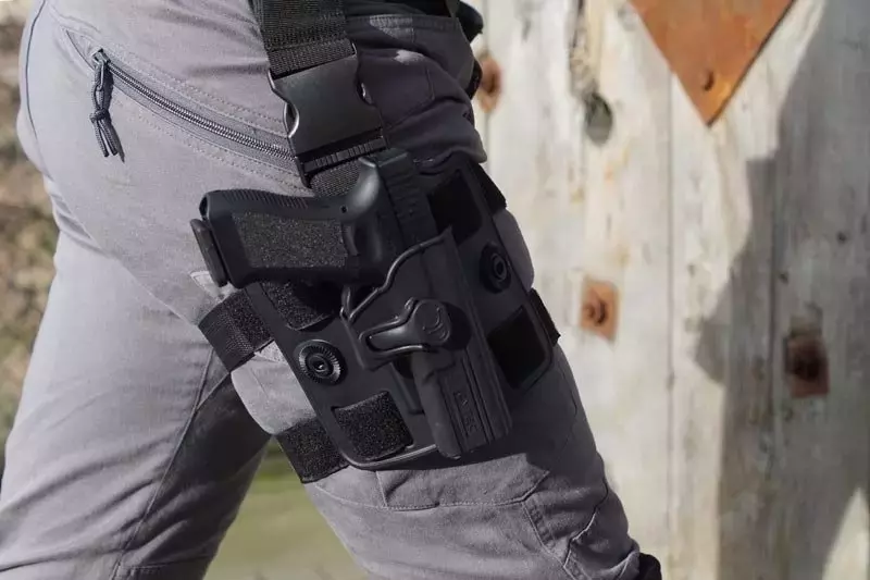 Drop Leg Panel for Cytac Holsters - Black