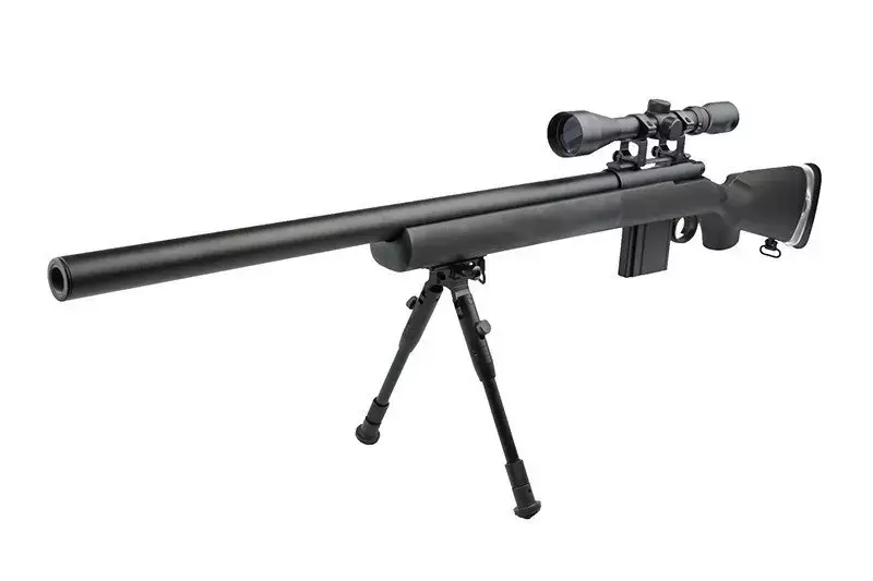 Airsoft pušky odstřelovací puška MB4404D - s dalekohledem a dvojnožkou