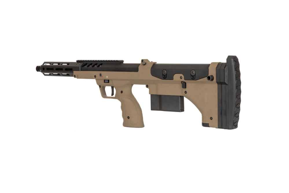 Fusil airsoft fusil de sniper 16 Desert Tech SRS-A2/M2 Covert (main droite) - FDE"
