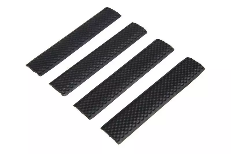 Jeu de 4 couvertures de rail KeyMod - noir
