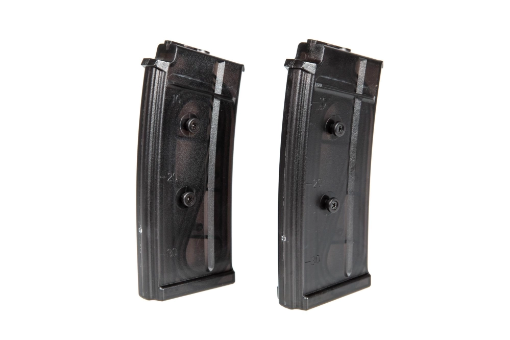 Set of 2 Mid-Cap 100 BB Magazines for SIG552 Replica