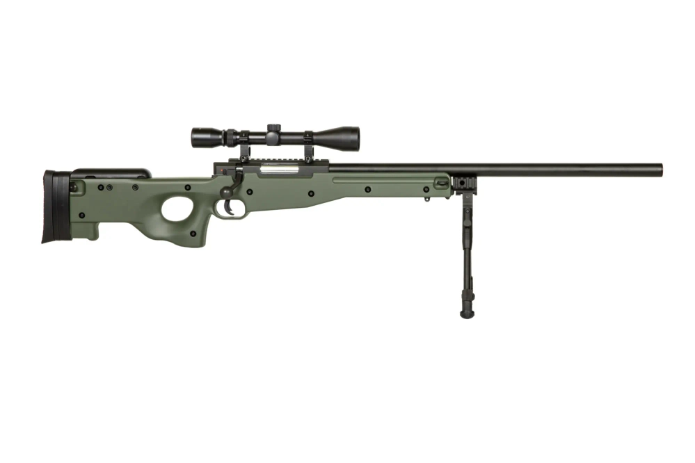 Warrior I  Sniper Rifle Replica (with scope and bipod) - Olive