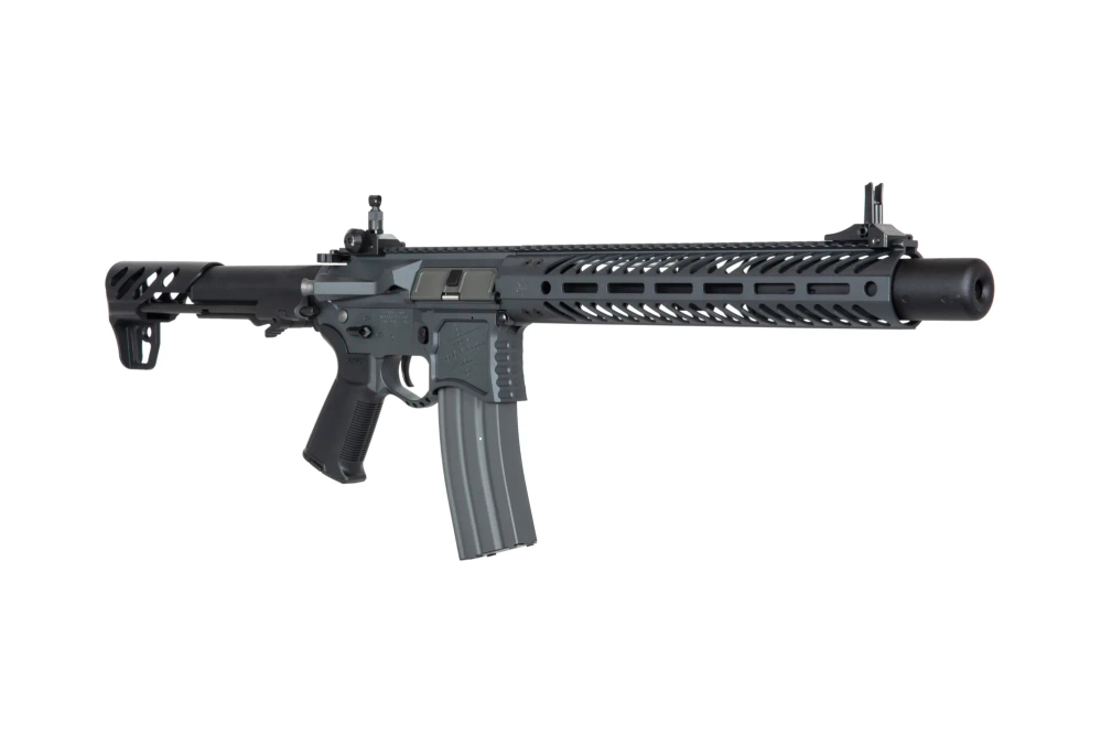 Seekins Precision 12" SBR8 carbine replica with suppressor - Grey