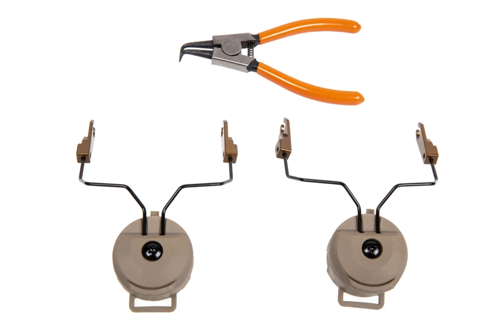 Adaptateur pour casque d'écoute MSA Sordin pour rails ARC OPS-CORE - Terre foncée