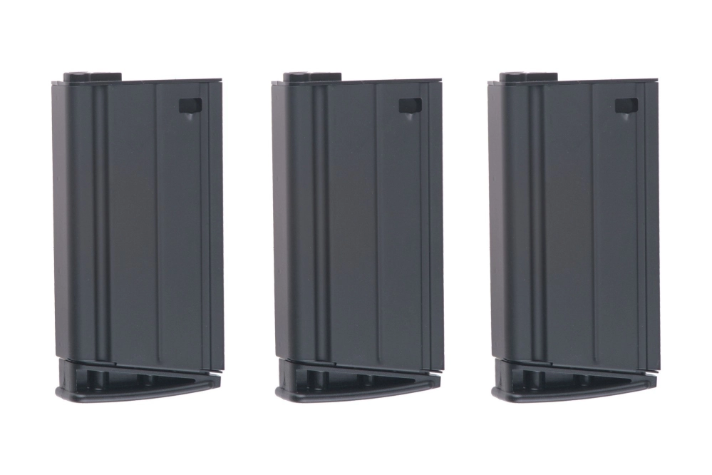 Set of 3 Mid-Cap 160 BB SCAR-H Magazines - Black