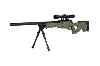 Replika karabinu snajperskiego Specna Arms SA-S11 EDGE™ z lunetą i dwójnogiem Oliwkowa