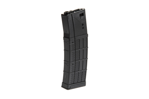 Long chargeur hi-cap 450 boulettes pour répliques M4/M16 - noir