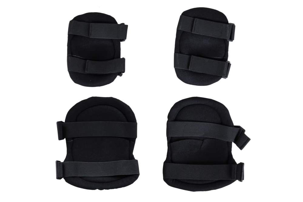 Wosport PA-07 knee and elbow protector set Black