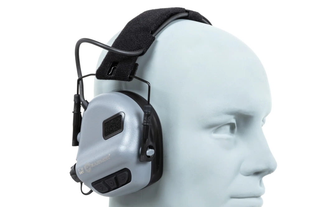 Aktywne ochronniki słuchu Earmor M31 Plus Szare