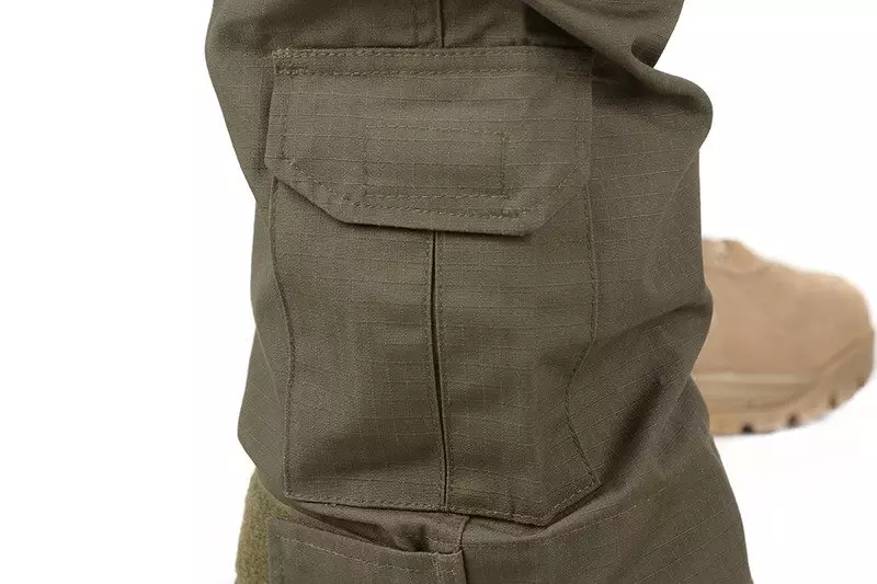Kalhoty Combat Uniforma s chrániči kolen - olivová barva