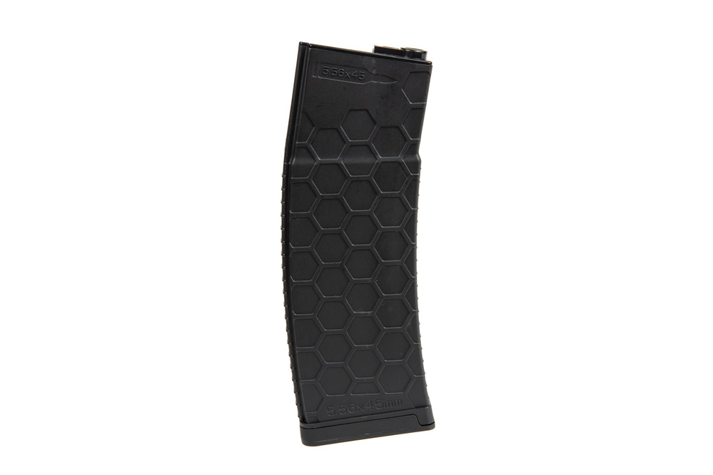 Largo Cargador mid-cap 150 balines para réplicas M4/M16 - negro