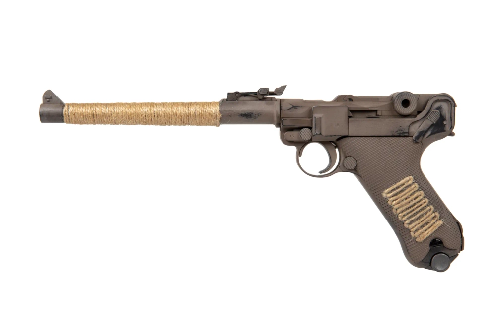 Pistol 08 L Parabellum Gas Pistol Replica - Corpo Wars (Nameless)