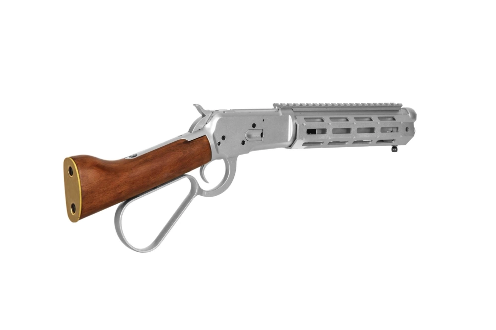 1873R (Real Wood) Rifle - Silver