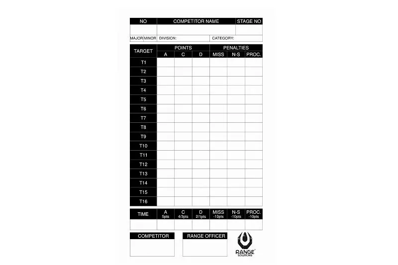 Plaques nominatives IPSC - 100 pcs.