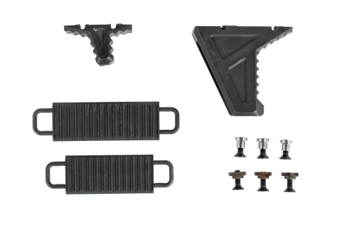 JJ Airsoft JA-1392 front grip of the Hand Stop type for Keymod/M-LOK Black