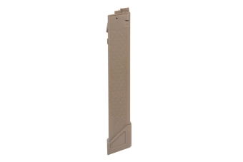 Hi-Cap 250-bullet magazine for SA- X 9mm Duo-system replicas Tan