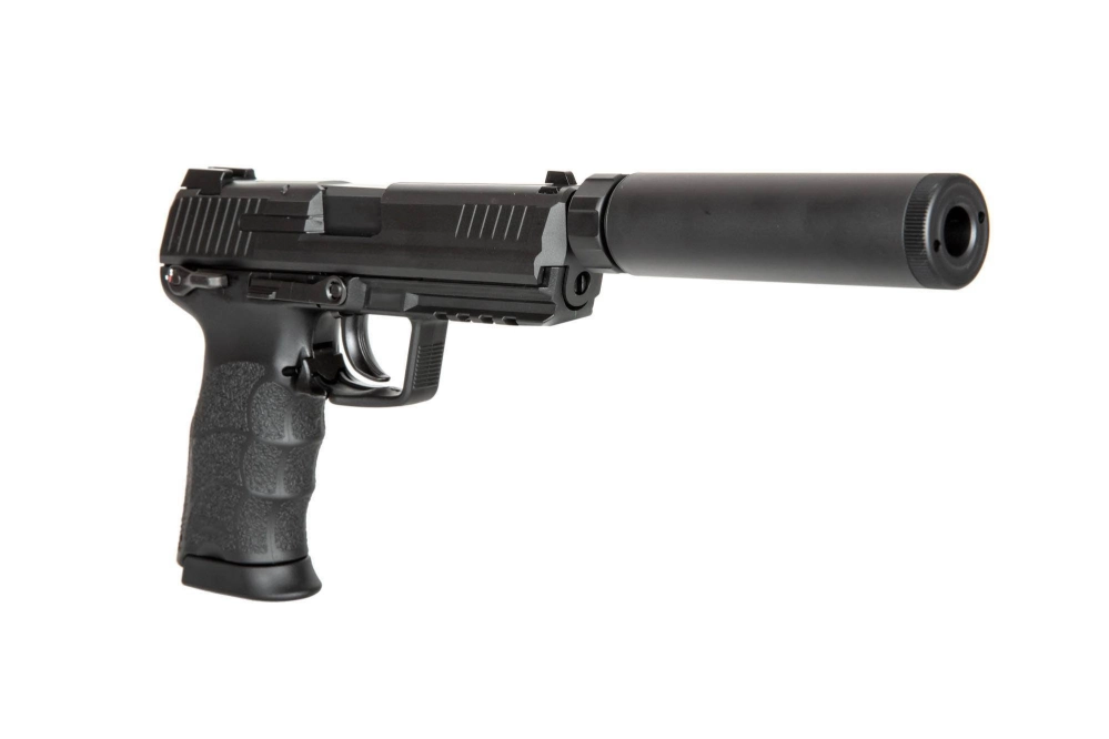 Réplique de pistolet tactique TM45 avec silencieux - noir