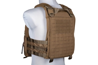 Chaleco táctico plate carrier de asalto LAVC - Marrón coyote