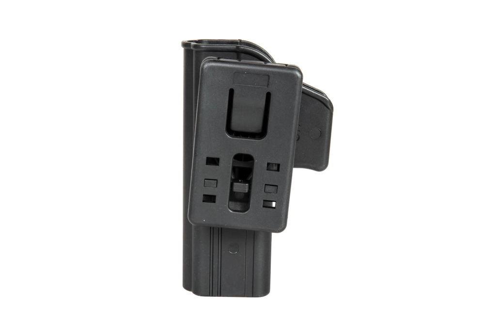 Release Button Holster with Belt Clip for Glock 17 Pistols - Black