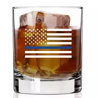 Szklanka do Whisky - POLICE FLAG