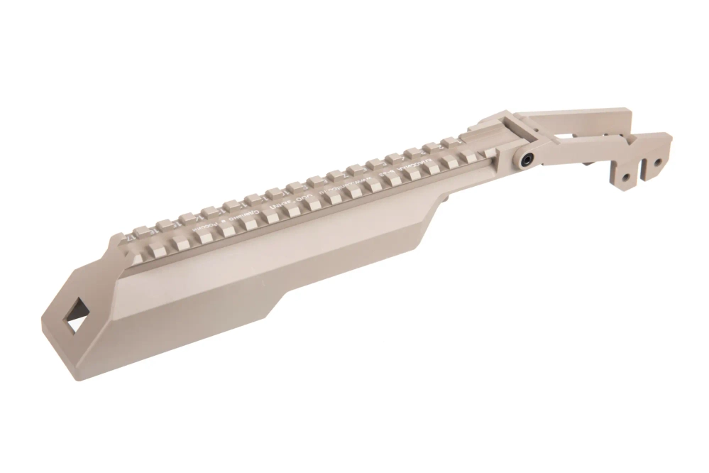 Cubierta de cerradura con riel de montaje RIS - B-33 Classic en bisagra Tan
