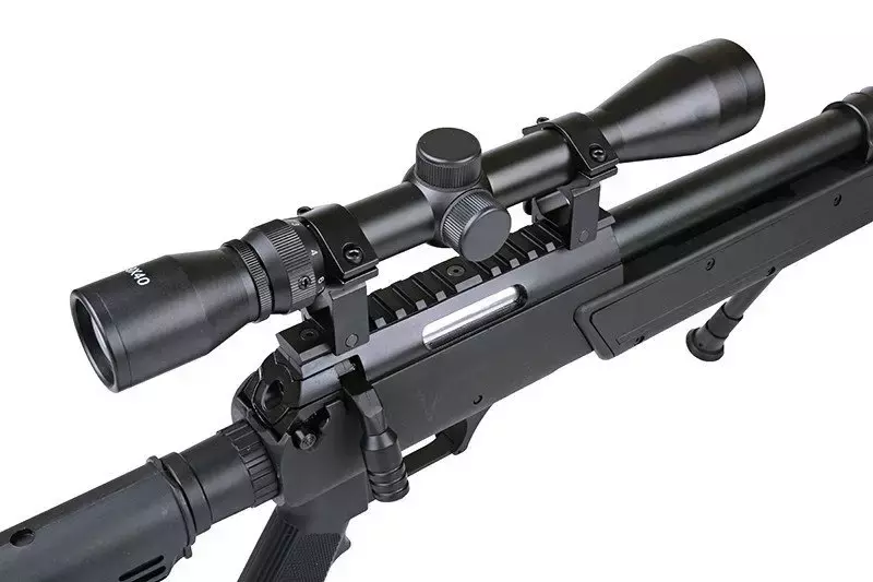 Fusil de airsoft rifle de francotirador MB13D con mira y bípode