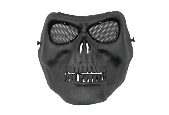 Máscara estilo calavera - negra