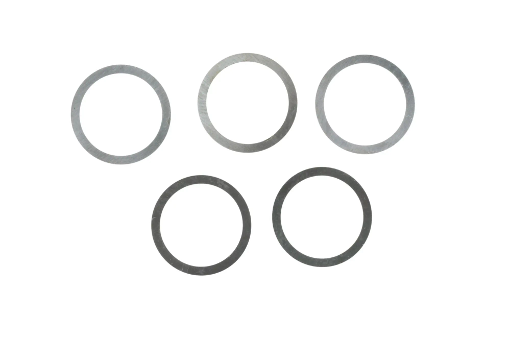 EPeS M4/M16 sada podložek pro seřízení vnější hlavně 5 kusů (0,1x24,2x29,7 mm)