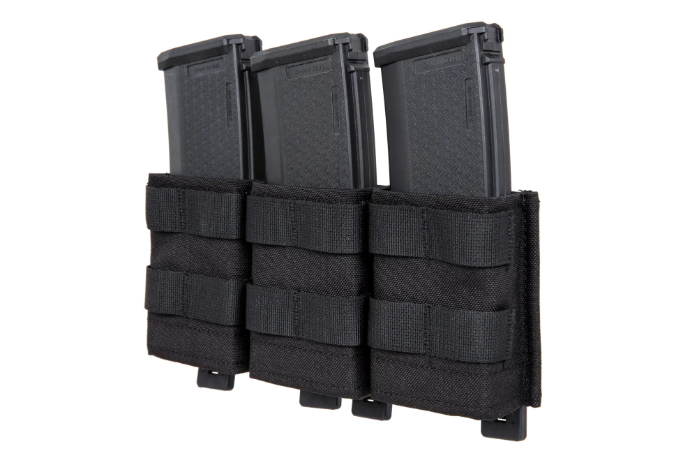 Porte-chargeur à triple ouverture 7,62 mm Wosport Noir
