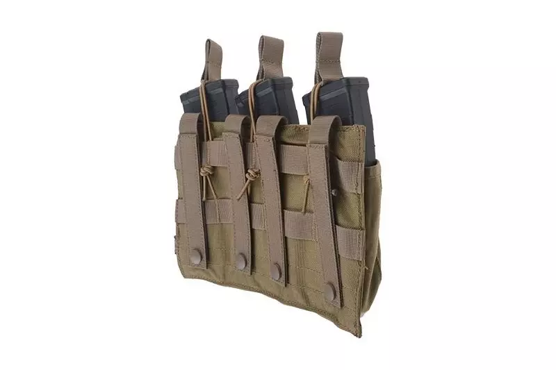 Triple OPEN Pouch for AK Magazines – Tan