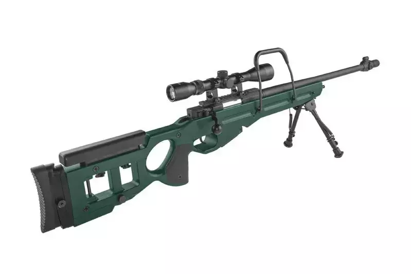 Airsoft pušky odstřelovací puška SV-98 CORE™ s dalekohledem a dvojnožkou - ruská zelená