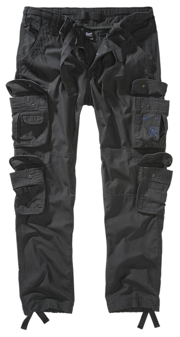 Brandit Pure Slim Fit Grey Trousers