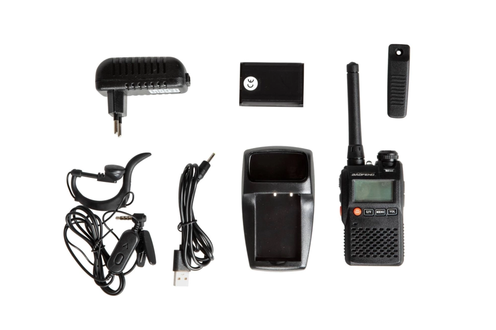 Radio portative, 2 canaux UV-3R (VHF/UHF), 2W