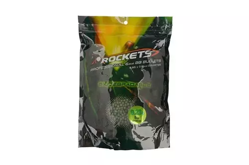 Billes biodegradable 0.23g Rockets Professional 4300 pièces - Vert