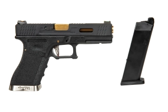 Pistola de airsoft G Force G17 T1 - Negro/Oro