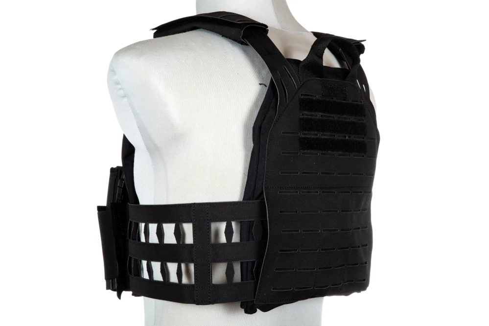 Stegadon lasergesneden tactisch vest - Zwart
