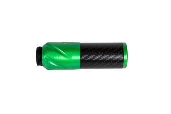 Silenciador de carbono DSL2 36x100mm - Verde