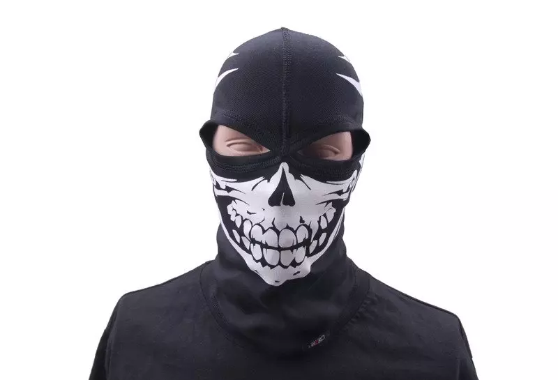 Sudadera térmica estampada, 2 agujeros - NEGRO