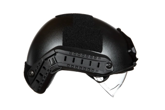 Replika hełmu X-Shield MH z Goglami - Czarny