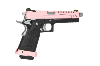 Hi-Capa 5.1 Split Side Pistol Replica - Pink / Black / Chrome