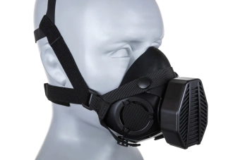 Masque respiratoire spécial tactique noir