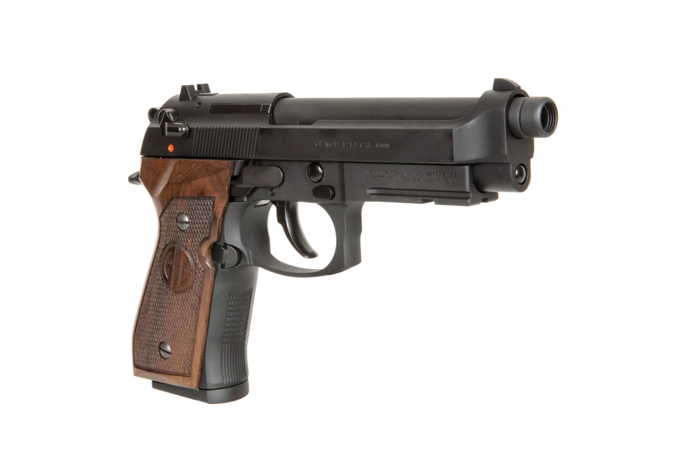 Réplique de pistolet GPM92 GP2 édition grip noyer - noir
