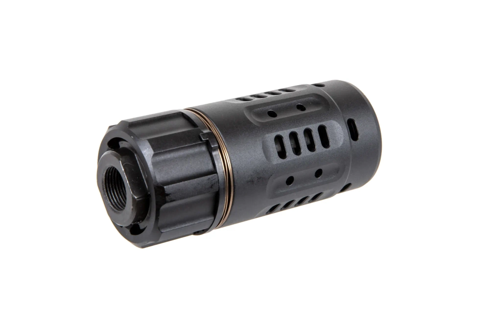 QD DA vlammendemper (14mm links) Zwart