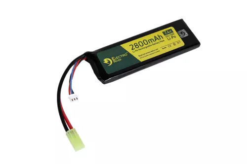LiPo 7.4V 2800mAh 25/50C Tamyia mini batterij