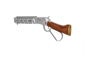 1873R (Real Wood) Rifle - Silver